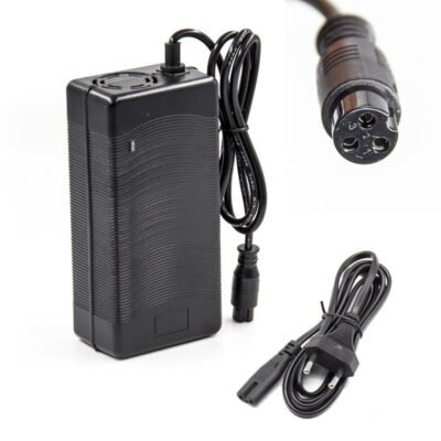 Cargador 48V con Ventilador (salida 54,6V) 3A conector GX16