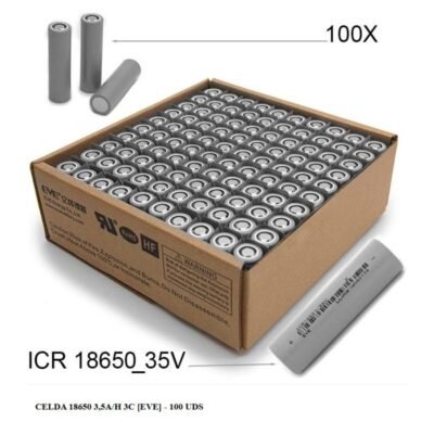 Celda 18650 3,5A/h 3C [EVE] (100 uds)
