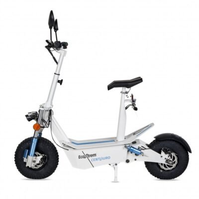 Centauro matriculable con asiento y pantalla LCD XXL Blanco