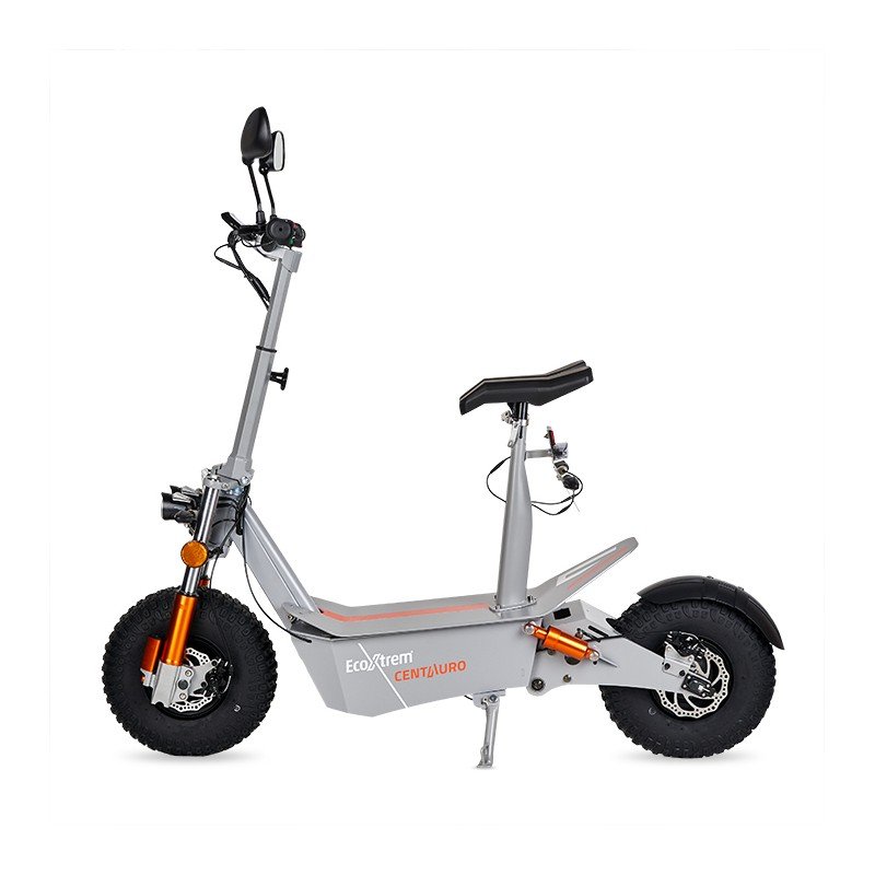 Centauro matriculable gris con asiento y pantalla LCD XXL